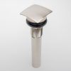 SQUARE FIXED DOME DRAIN ASSEMBLY WITHOUT OVERFLOW HOLES. - TBD419