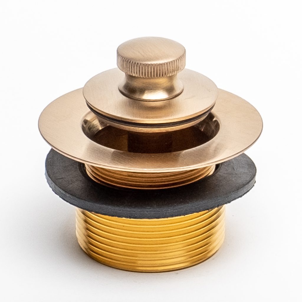 11/4 INCH FINE THREAD LIFT & TURN BATHTUB DRAIN PLUG AND 1HOLE