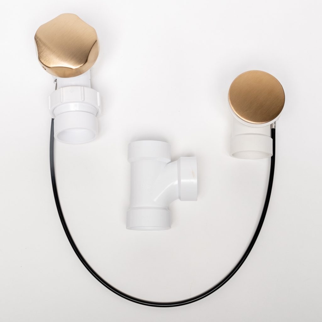 FITS 1222 INCH PVC CABLE OPERATED BATHTUB WASTE AND OVERFLOW DRAIN