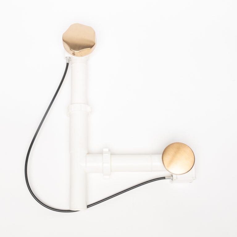 CABLE OPERATED TUBULAR BATHTUB WASTE AND OVERFLOW DRAIN. TBD337P22