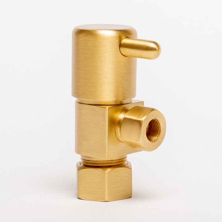 1/2 INCH NOM. COMPRESSION X 3/8 INCH O.D. COMPRESSION 1/4TURN ANGLE