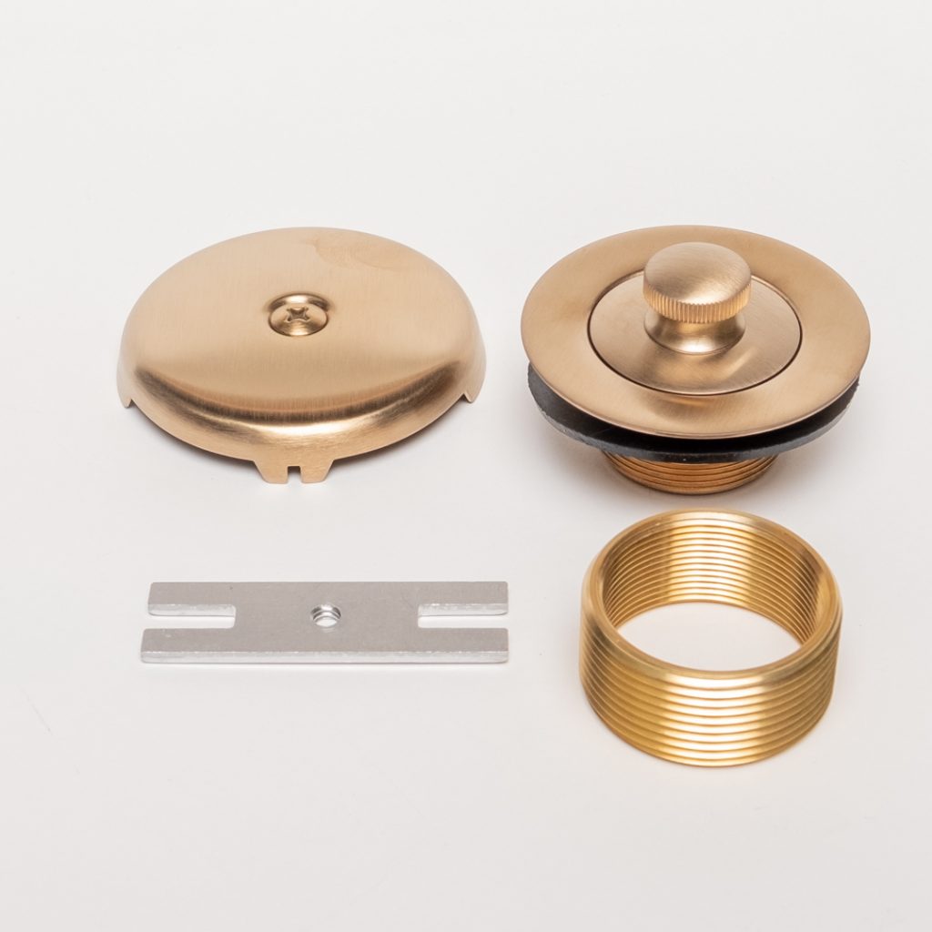 11/4 INCH FINE THREAD LIFT & TURN BATHTUB DRAIN PLUG AND 1HOLE